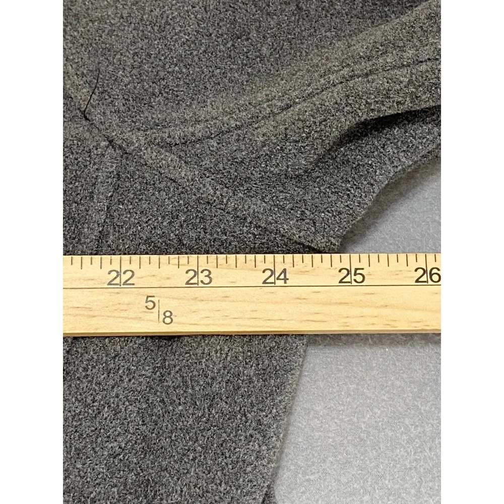 The North Face Mens XL Full Zip Fleece Jacket Charcoal Gray Heather‎ DA 012945